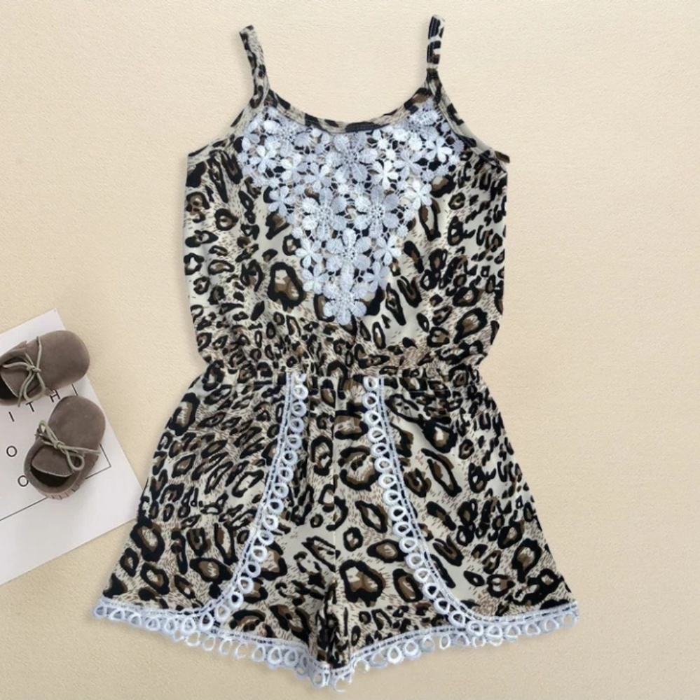 Girls lace romper